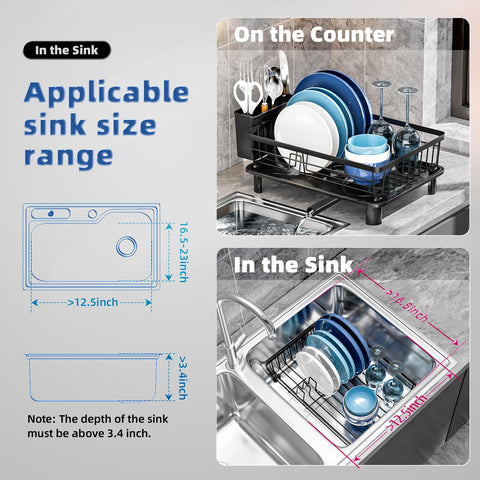 Stainless GAOKASE rack saving counter space in small kitchens