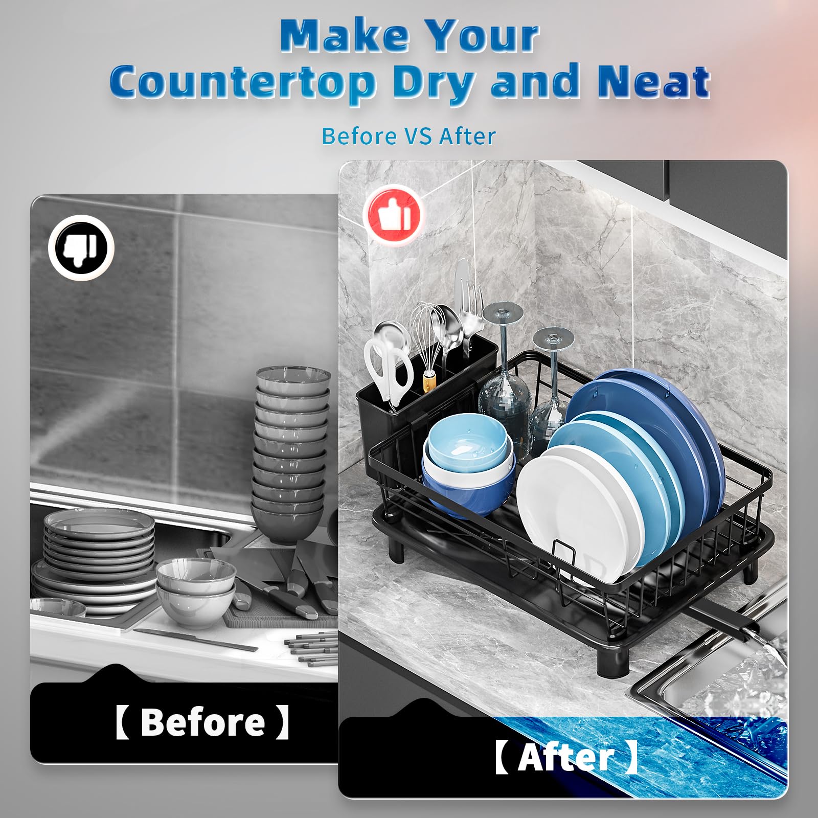 GAOKASE rack with four heightening pads for better drainage