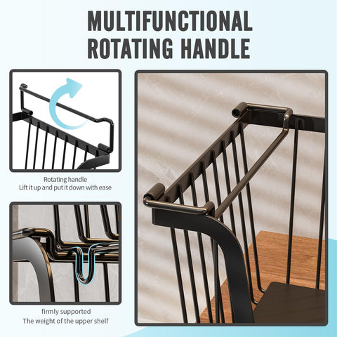 GAOKASE upgraded-material basket strengthens stacking and reduces wobble.
