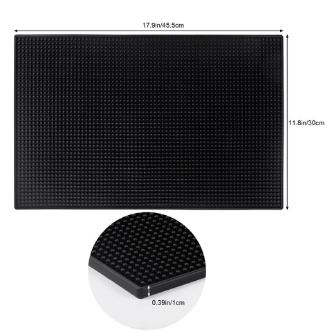 Garandad bar mat two-pack shows non-slip stability on busy counters