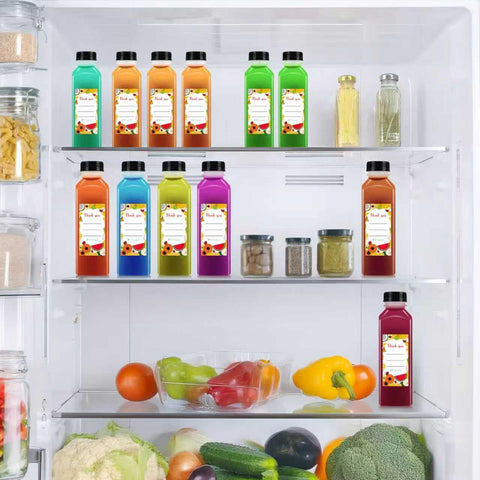 Garandad clear bottles versatile for juice, milk, and more