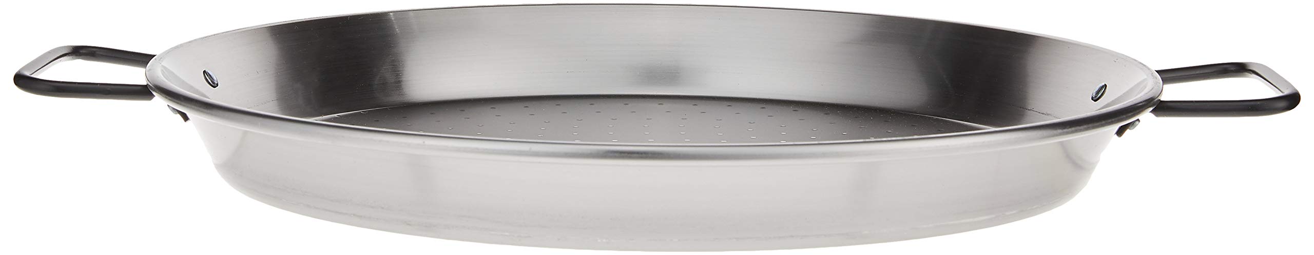 Garcima Pata Negra 16-inch pan serves 4 to 6, ideal for paella nights.