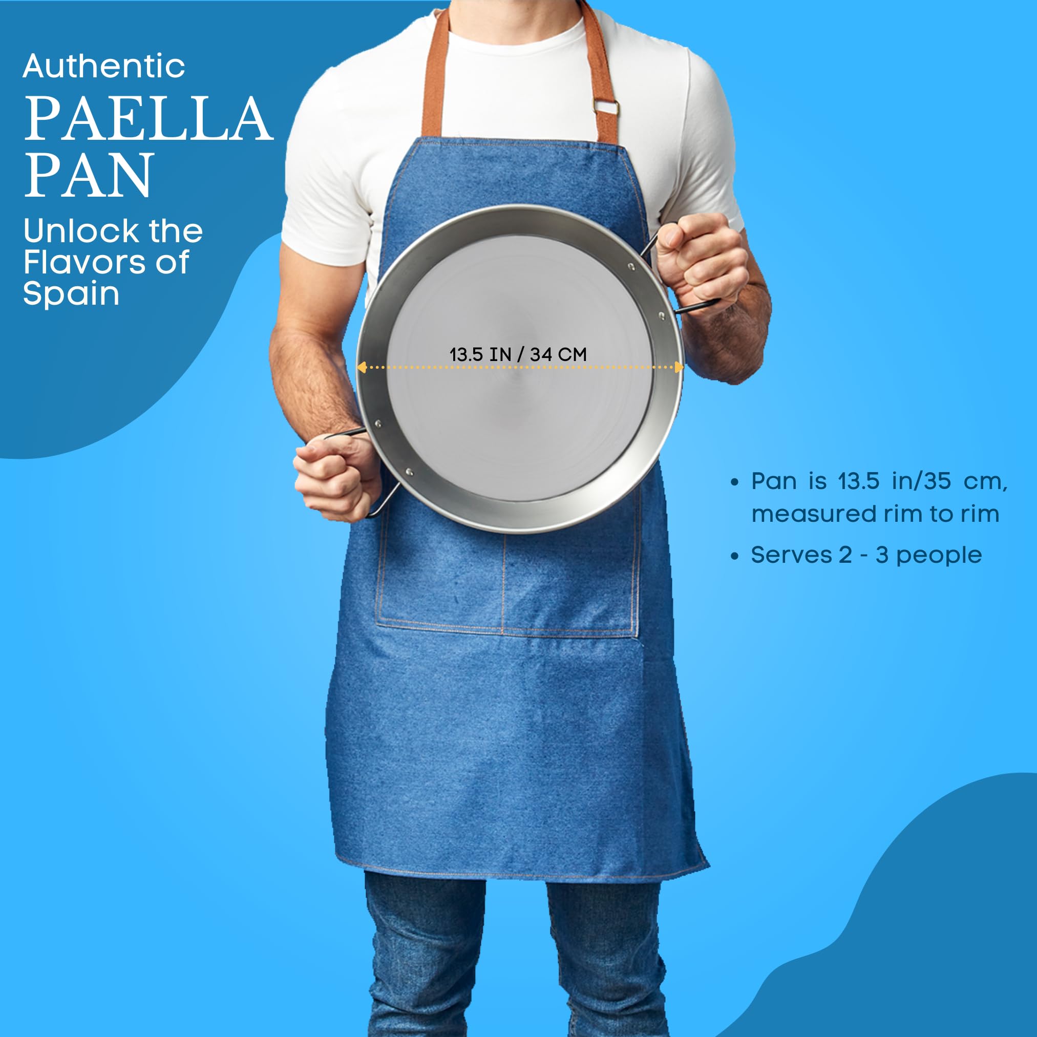 Garcima paella pan 34 cm care instructions for longevity.