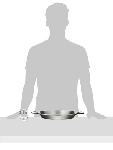 Garcima Pata Negra 34 cm pan serves 2–4 portions.