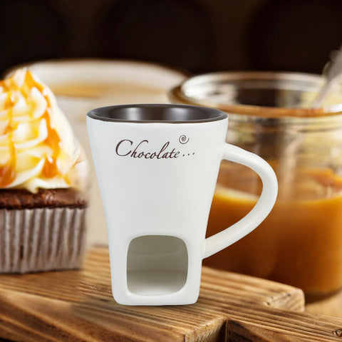 Garneck compact portable fondue mugs, easy to transport for intimate dinners.