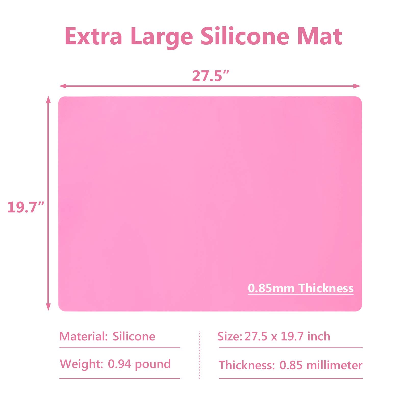 Gartful silicone mat on countertop acts as protector and nonstick surface for prep