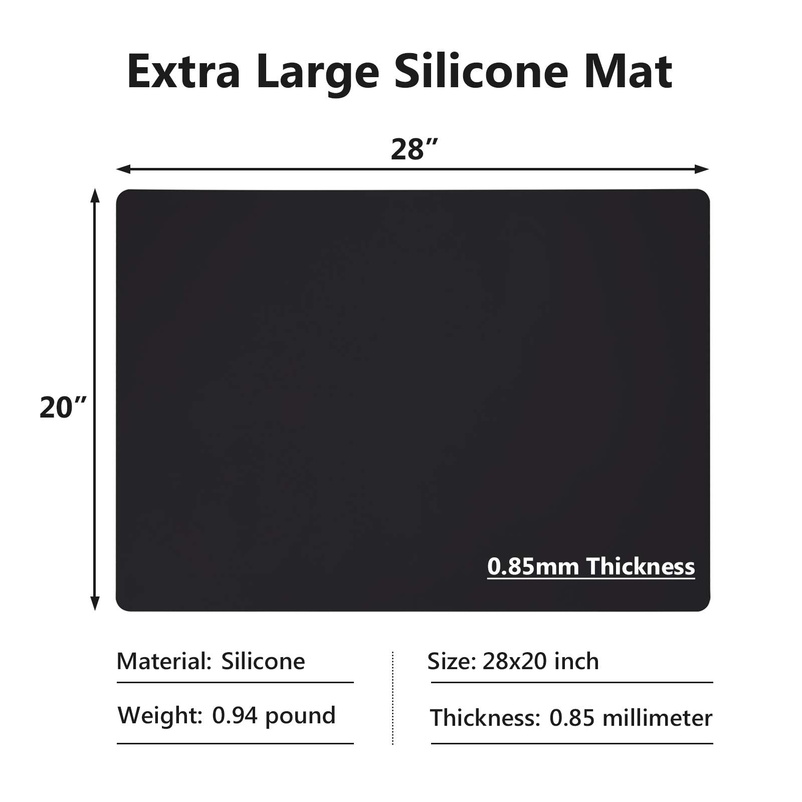 Gartful silicone mat bottom keeps it steady on countertops