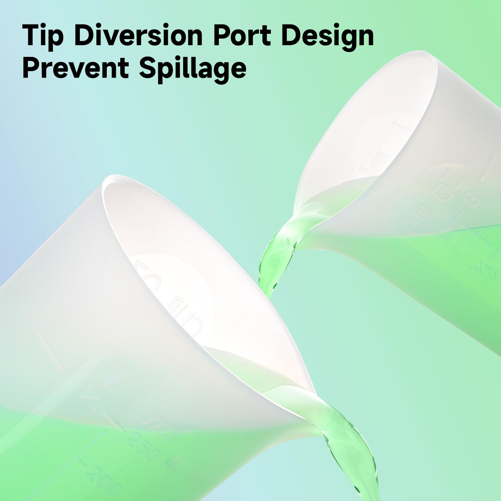 Gartful silicone cups with a non-stick surface for quick cleanup.