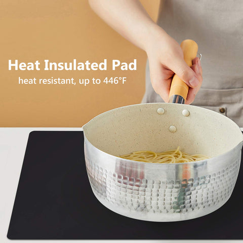 Gartful silicone mat used as placemat or trivet for hot dishes.