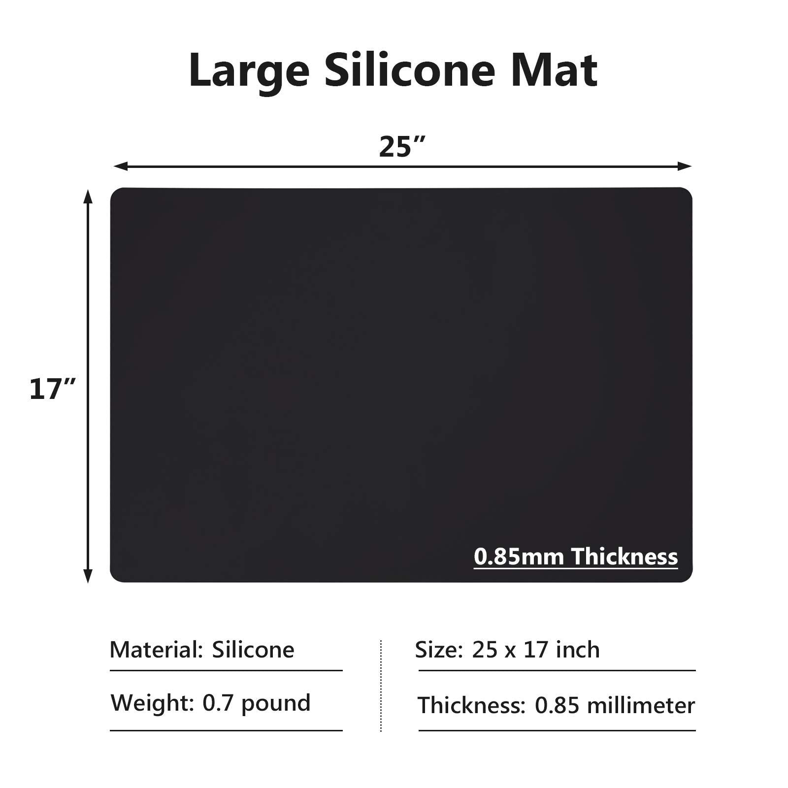 Gartful silicone mat beneath air fryer keeps counters clean and organized.