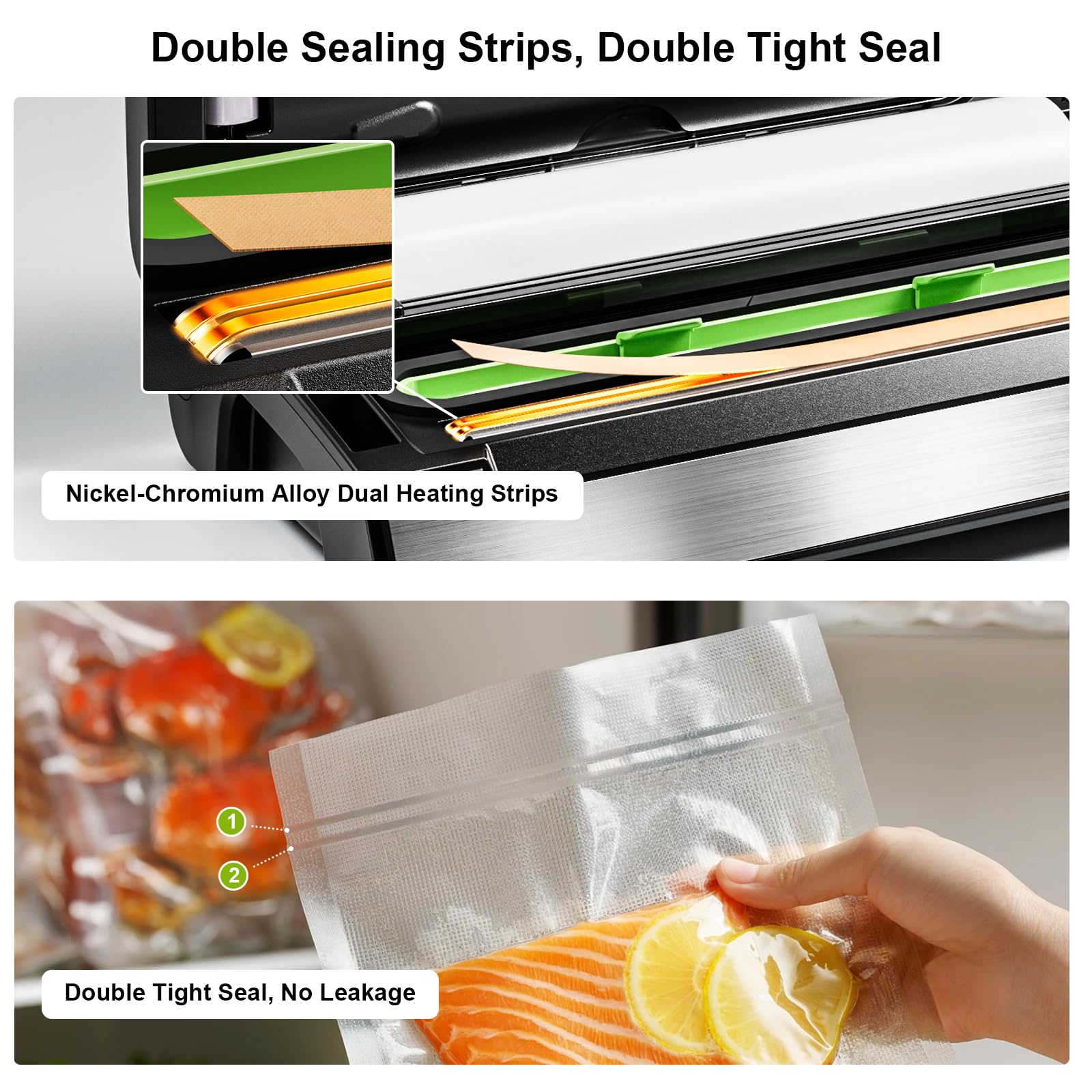 Gasbye vacuum sealer with removable drip tray for easy cleanup