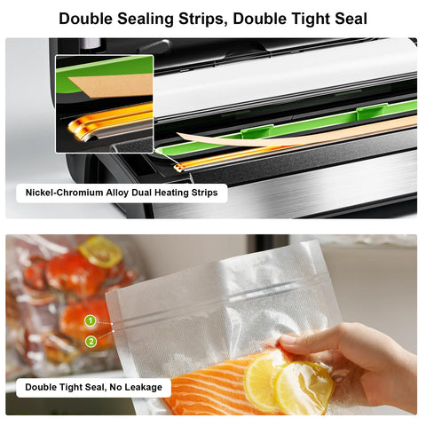 Gasbye vacuum sealer with removable drip tray for easy cleanup