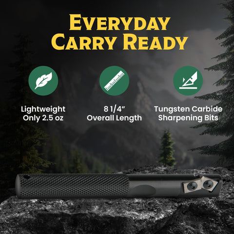 Gatco Edgemate tungsten carbide surface close-up highlighting durable sharpening power