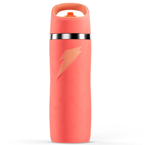 Gatorade Overtime 22oz stainless bottle with dent-resistant shell for daily hydration.