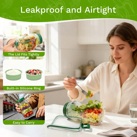 gaulofo salad container dishwasher-safe for quick cleanup after meals