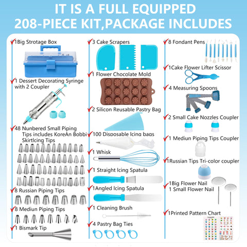 Gawren-H&E dessert decorating syringe for precise icing control