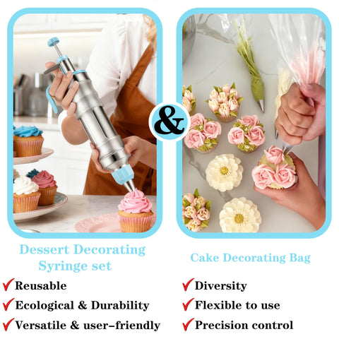 Gawren-H&E medium piping nozzles for smooth cake borders