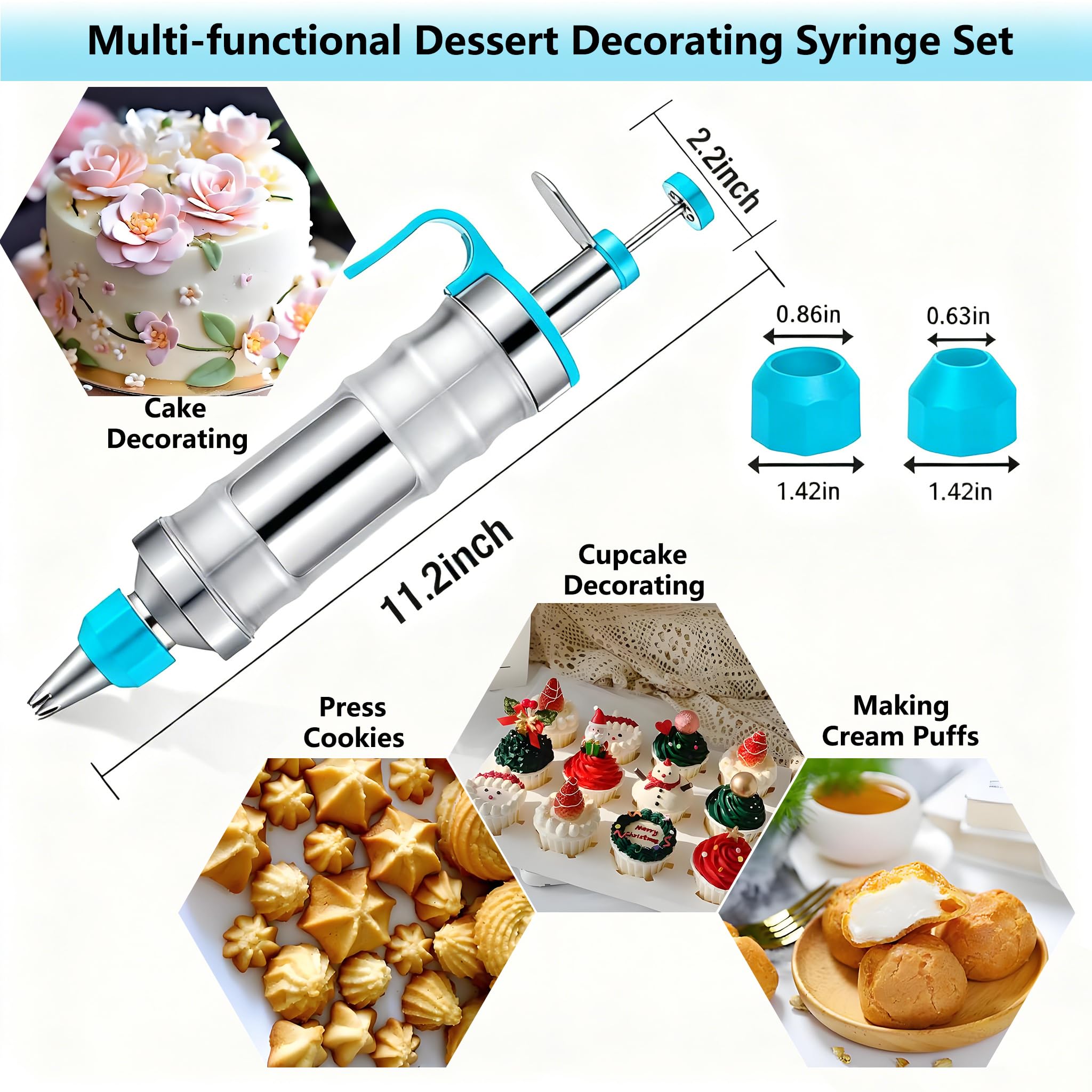 Gawren-H&E Russian icing tips for elegant textures on pastries