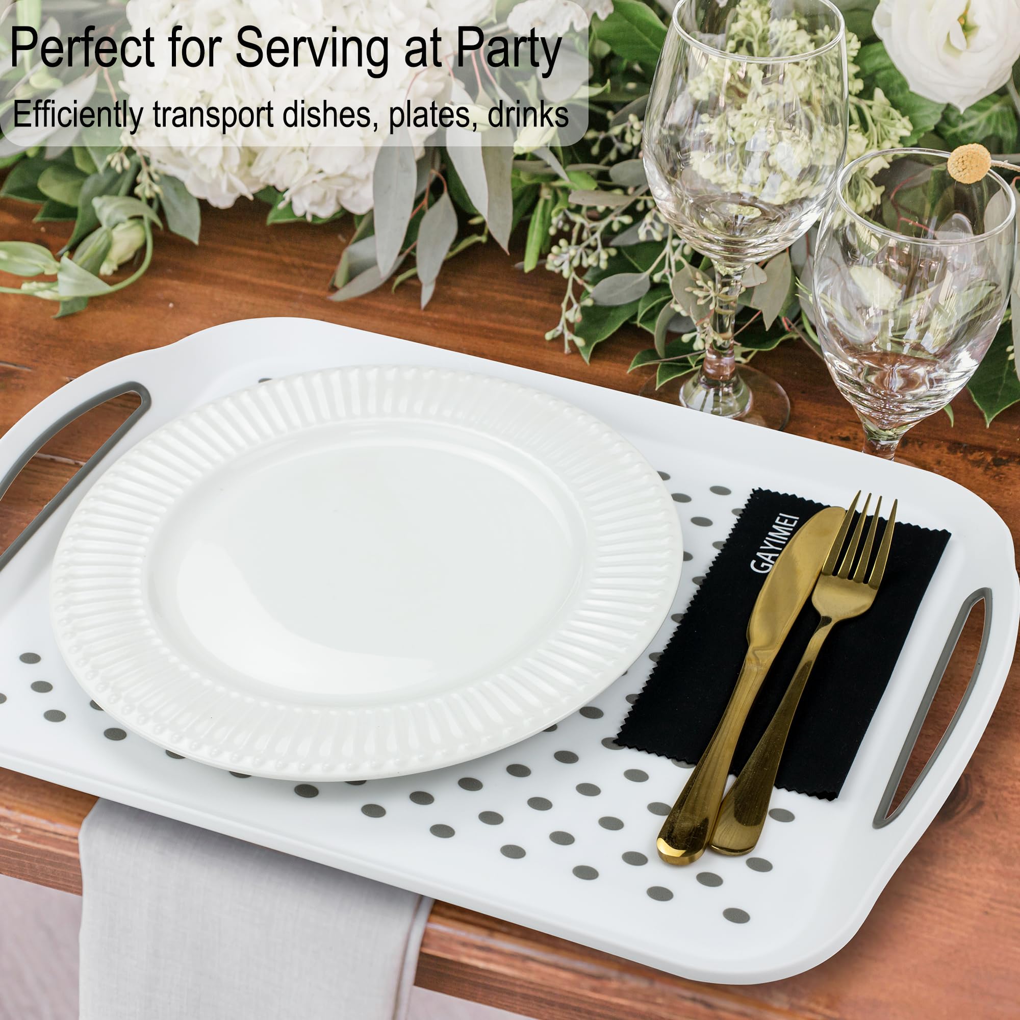 GAYIMEI dishwasher-safe plastic tray for easy cleaning