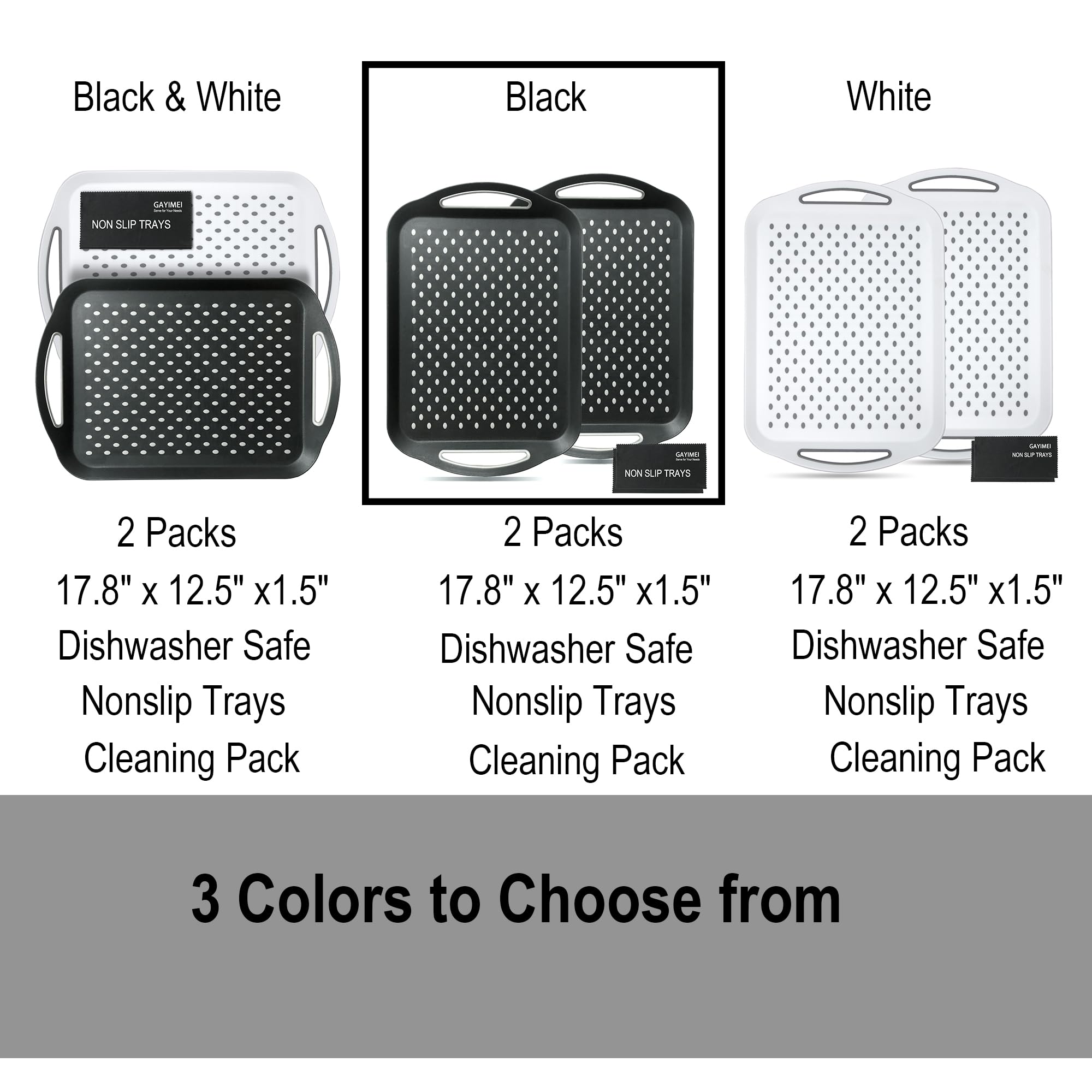 Gayimei easy-clean tray helps minimize mess during meals.