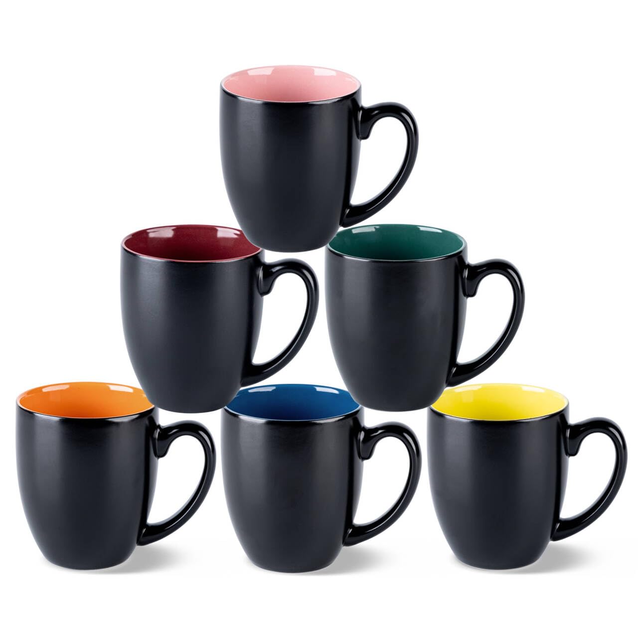 GBhome 16oz coffee mug set in matte black for daily rituals