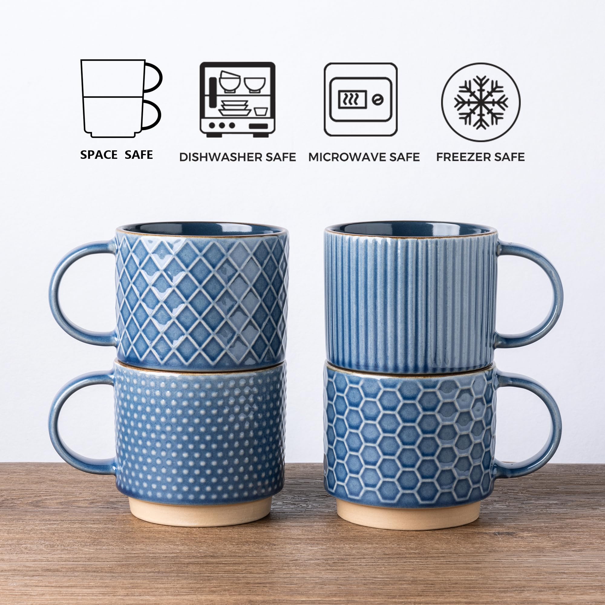 GBhome blue mugs suit home, kitchen, or office with modern style