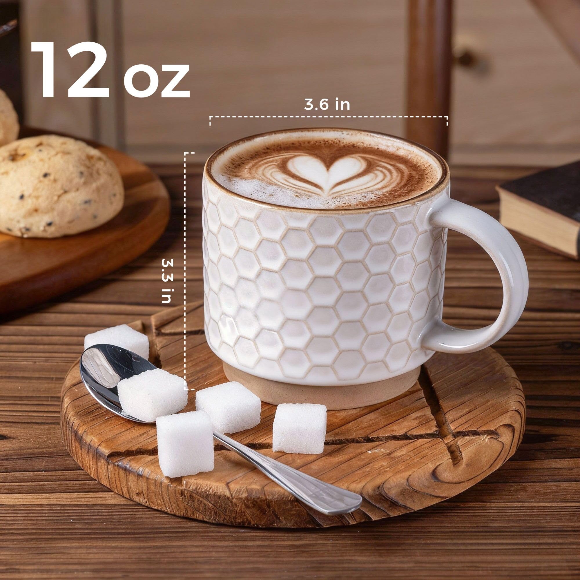 GBHOME ceramic mug with smooth rim for comfortable sipping.