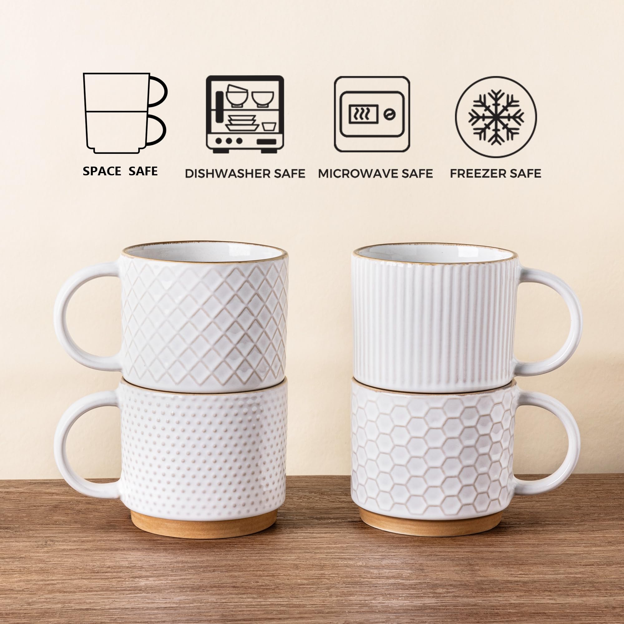 GBHOME 12oz mug great for latte, cappuccino, or cocoa.