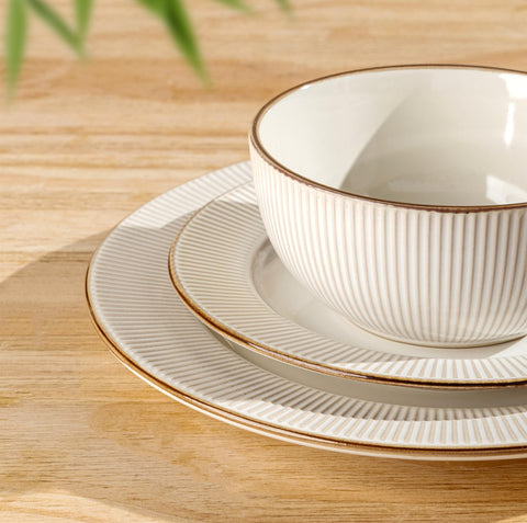 GBHOME snow-white glaze on bowls for everyday meals and stylish presentation.