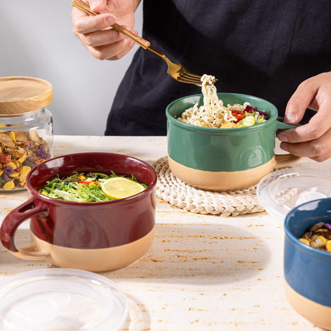GBhome dishwasher-safe ceramic mugs simplify cleanup after meals.