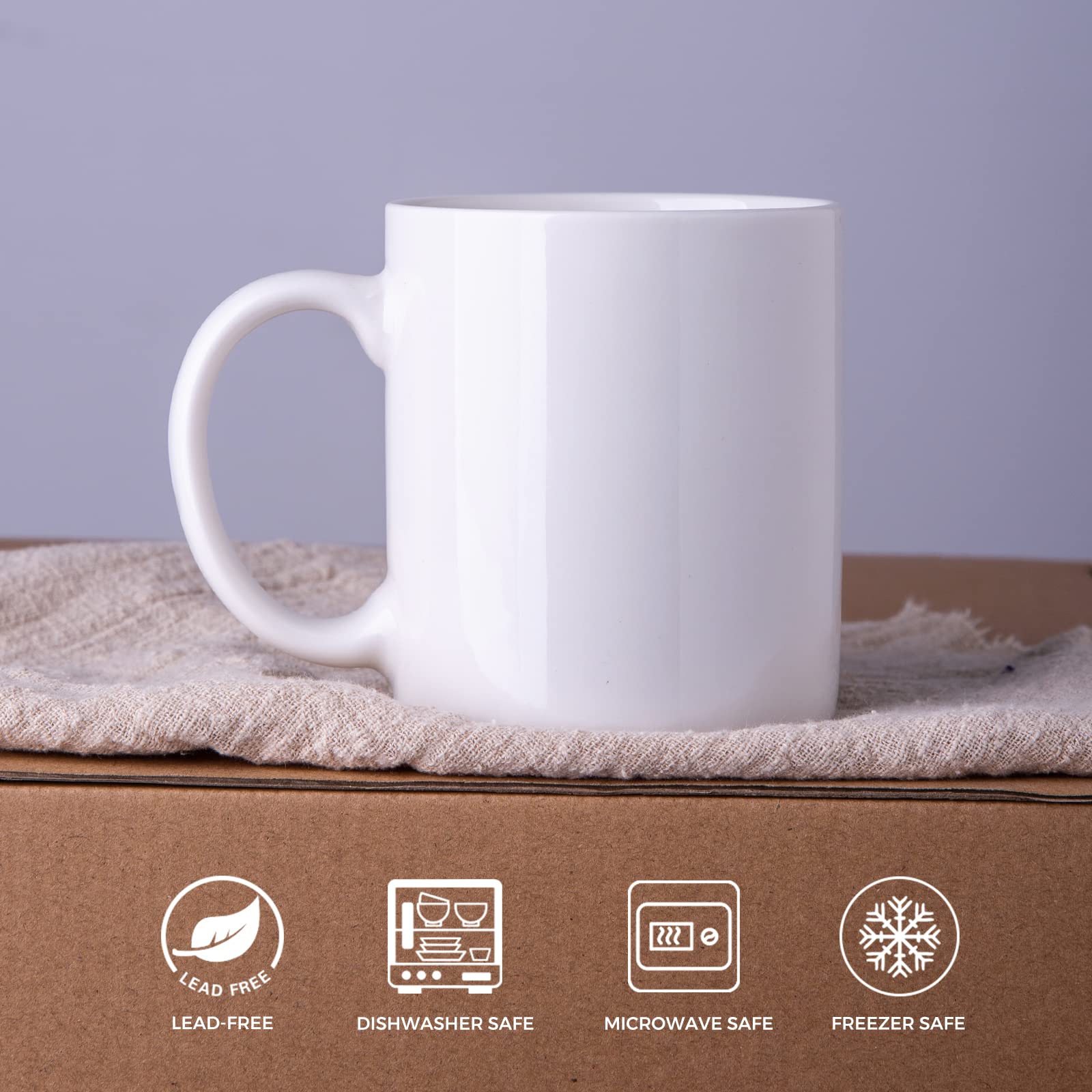 GBHOME large-handle mug 12oz comfortable grip during hot drinks