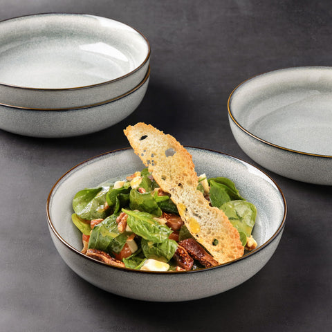 GBhome microwave-safe stoneware bowls suitable for quick reheating.