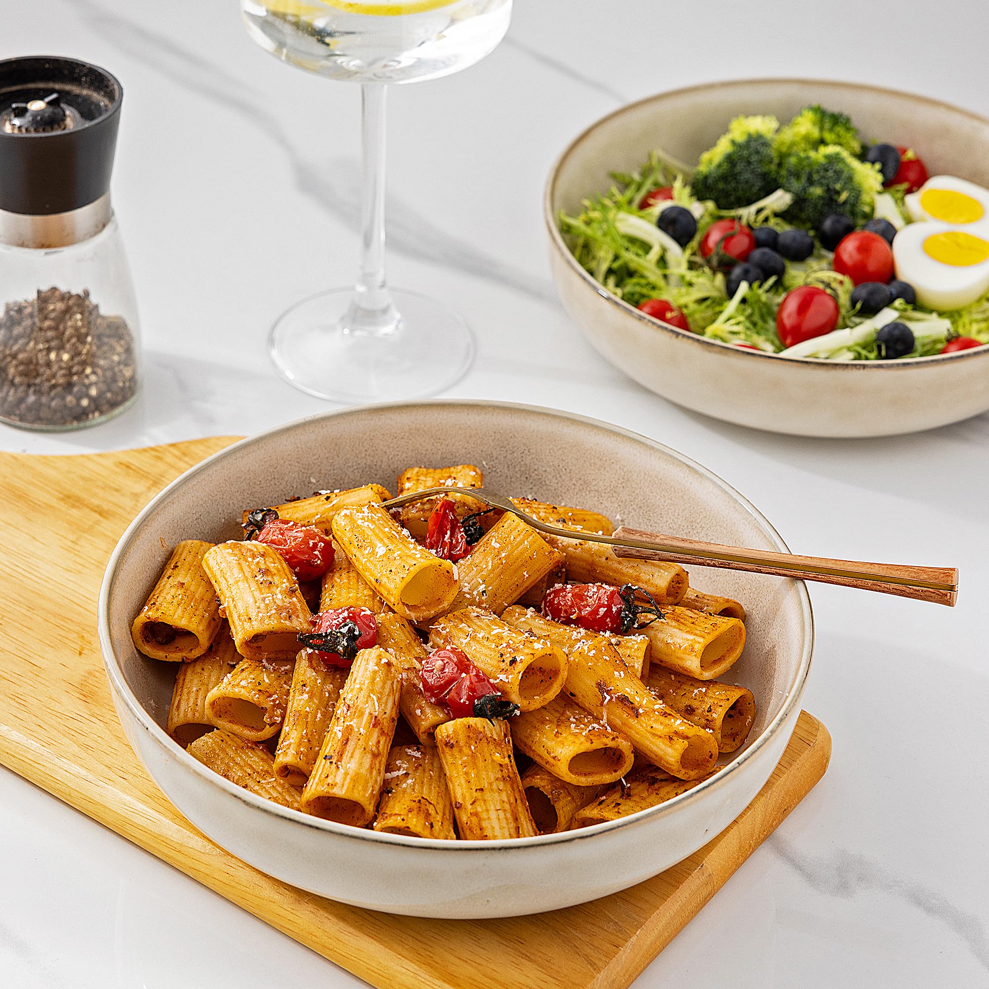 GBHOME bowls are dishwasher safe for effortless cleanup after family dinners.
