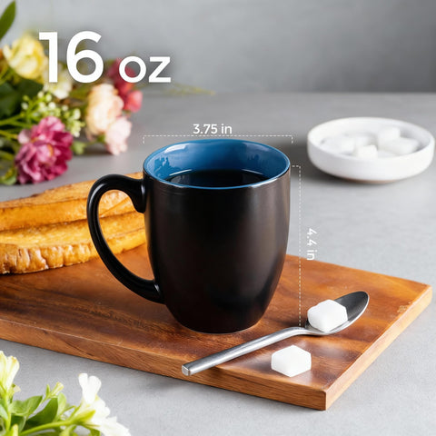GBhome six-pack mugs with ergonomic handles for comfortable sipping