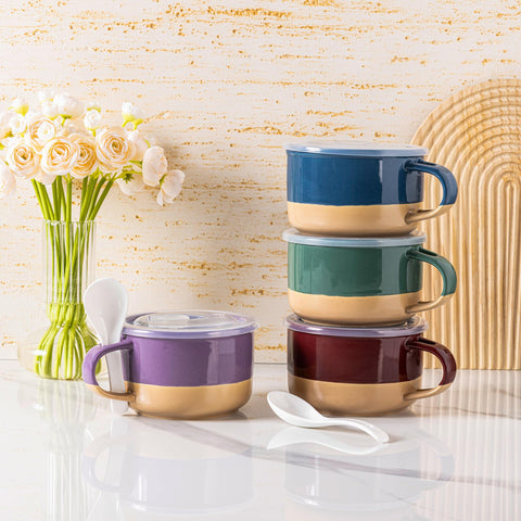 GBhome large 24 oz capacity suits cereals, salads, noodles.