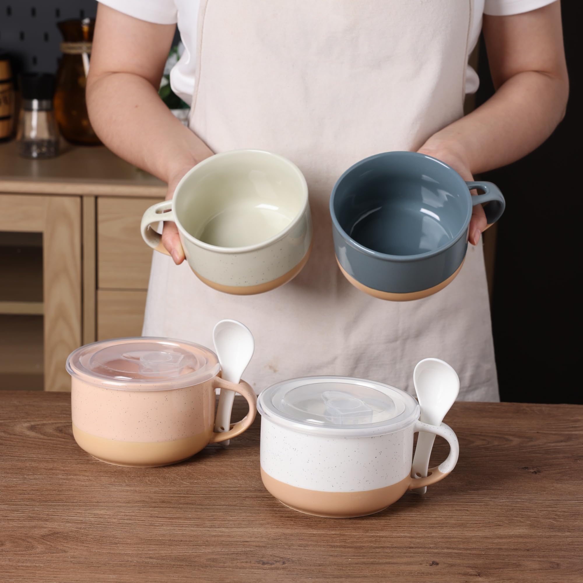 GBhome stackable soup mugs save cabinet space