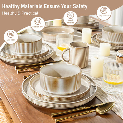 GBHOME microwave-safe stoneware for quick reheating and meals.