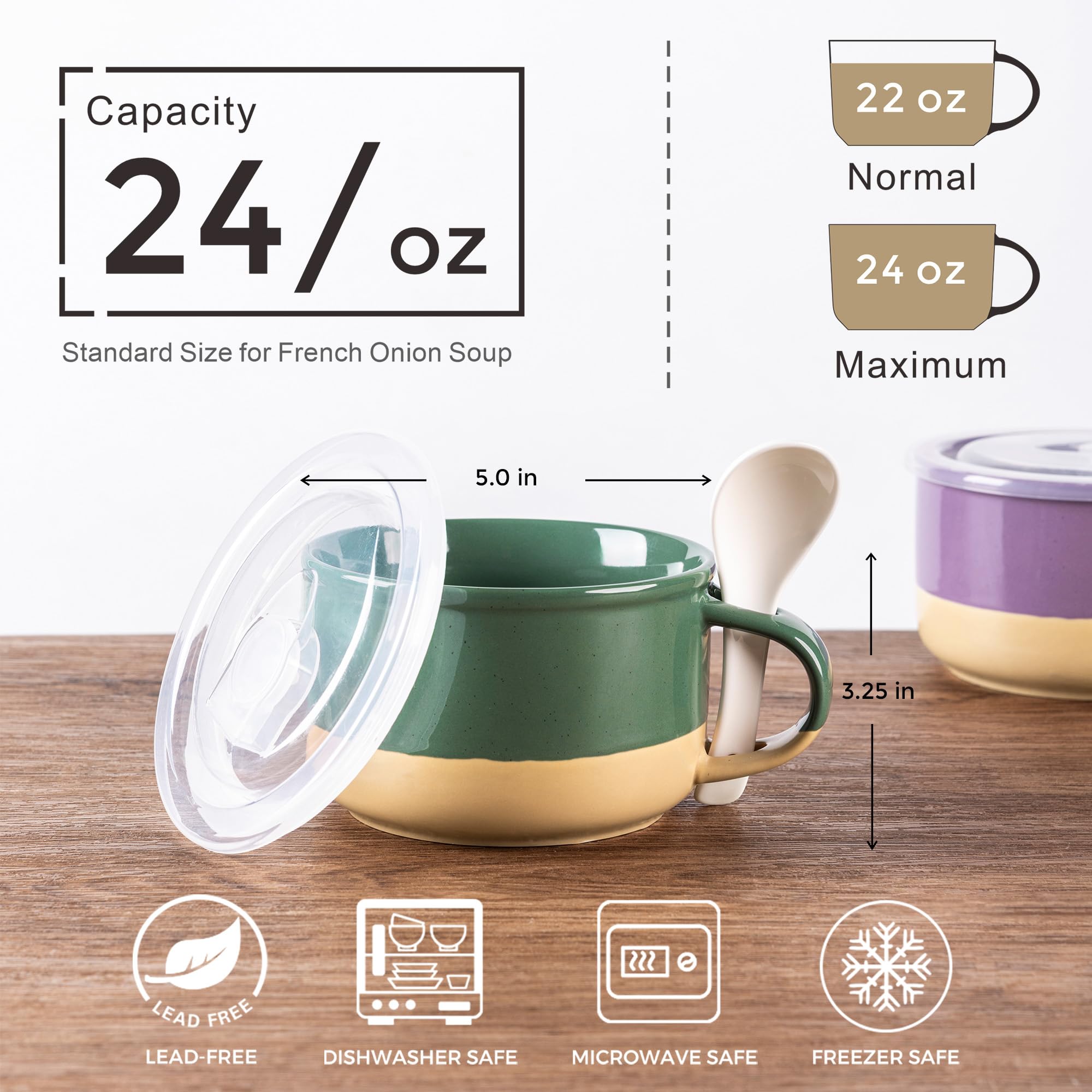 GBhome terracotta-glaze mug set adds rustic style to meals.