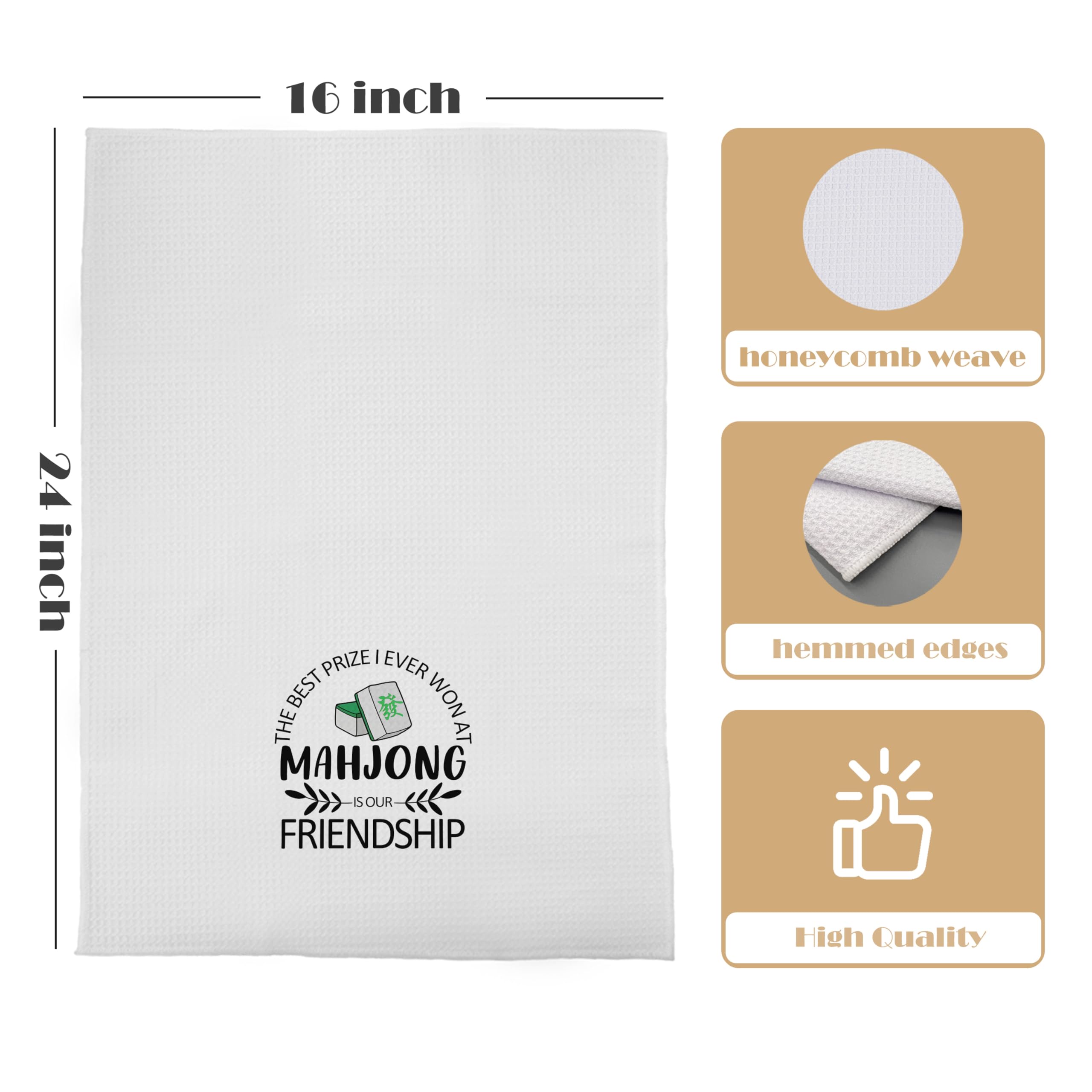 GCFET Mahjong gifts towel great for outdoor entertaining or gifting.