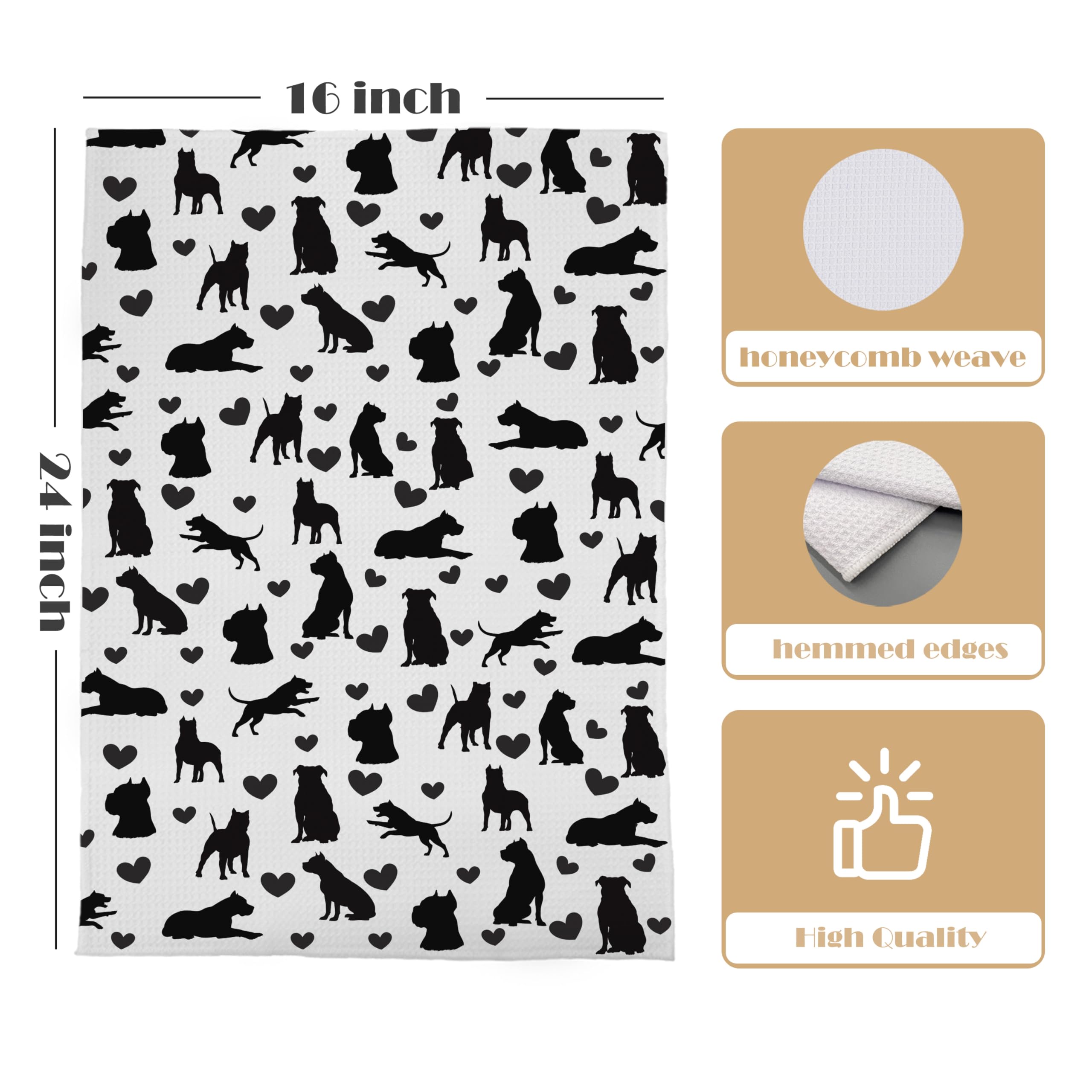GCFET Pitbull Kinchen towels set gift-ready packaging ideal for gifting