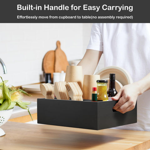GCWSTJK utensil caddy with handles for portable outdoor dining