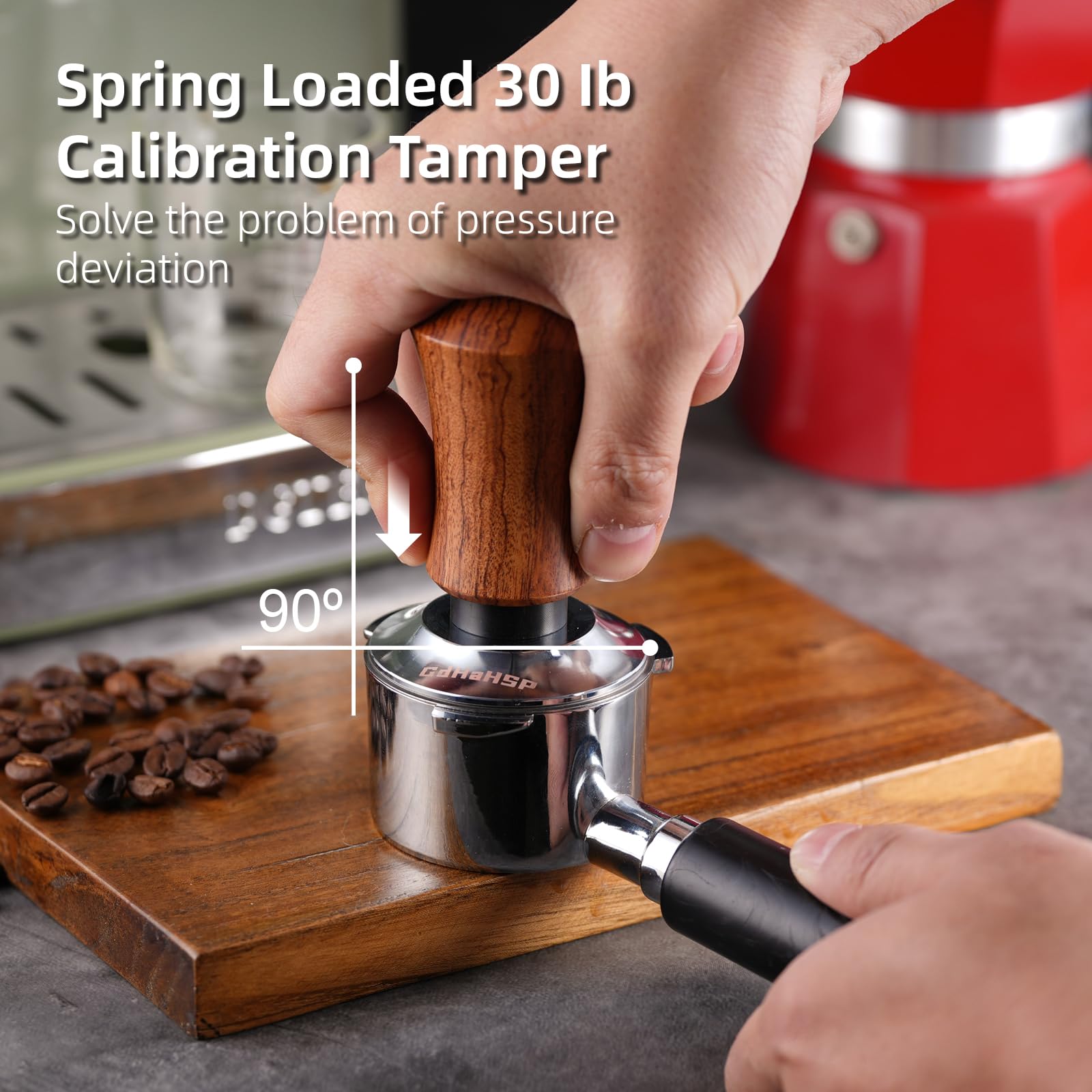 GdHaHSP WDT tool with wood handle reduces clumps for smoother pours.