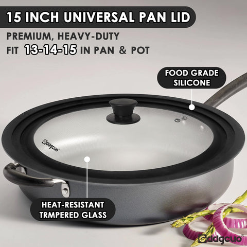 GDDGCUO lid with heat-resistant silicone knob for safe handling