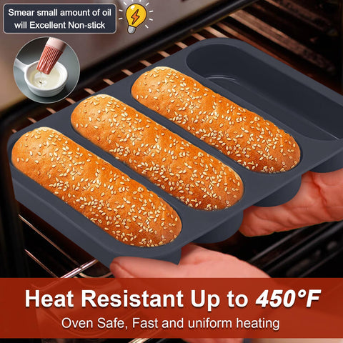 GDDGCUO two-pack bun pans suitable for oven batch baking.