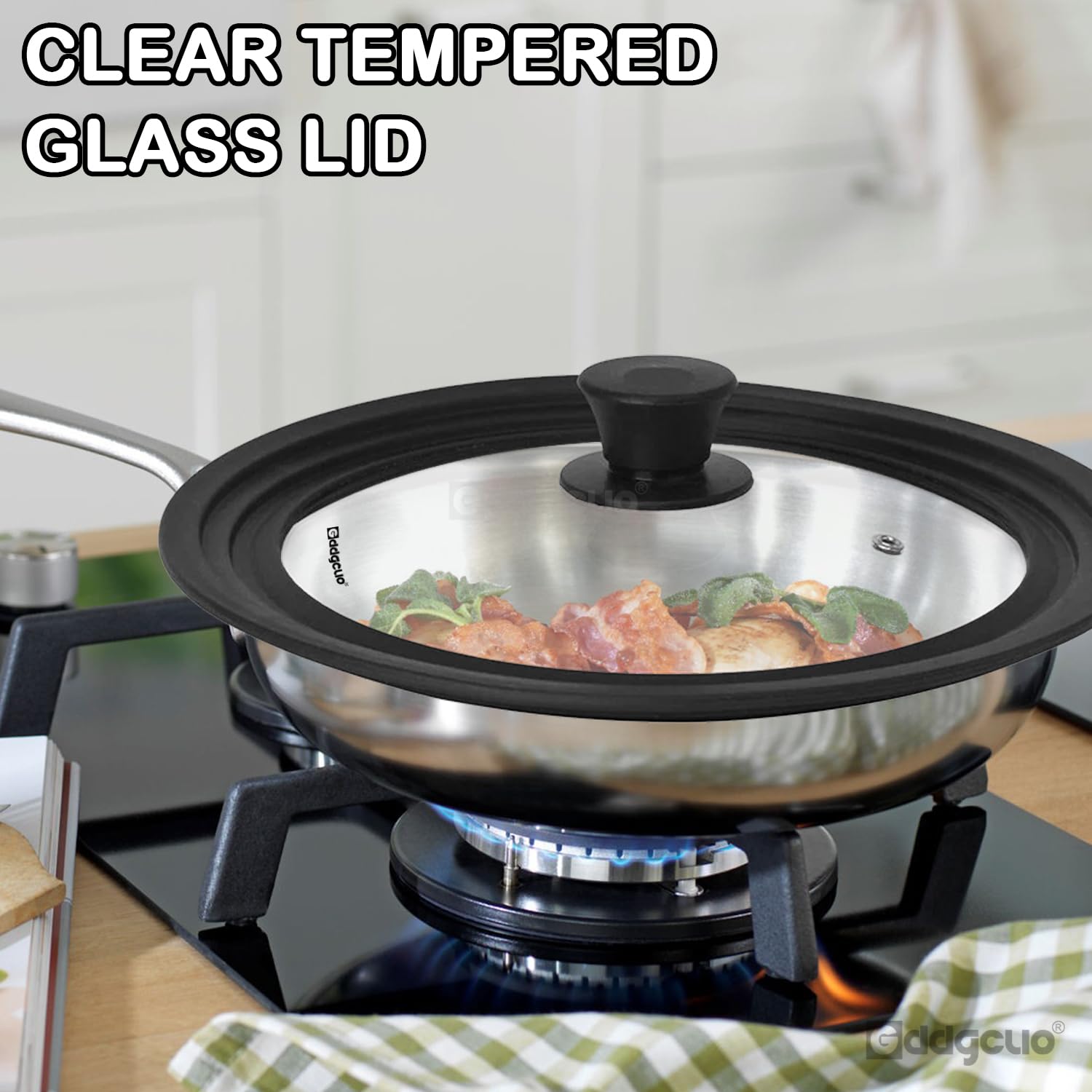 GDDGCUO universal lid replaces multiple lids, tidying your kitchen
