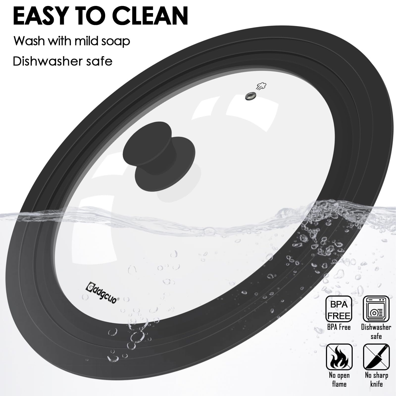 GDDGCUO dishwasher-safe lid keeps kitchen cleanup quick and simple