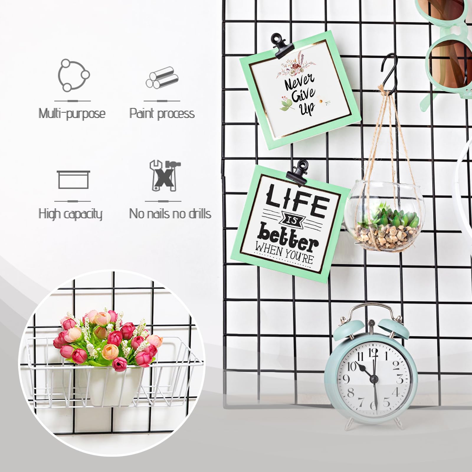 Gddochn display-ready rack keeps magazines, photos, and accessories organized