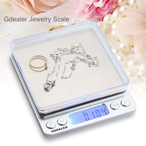 GDEALER food scale compact design fits small kitchens.