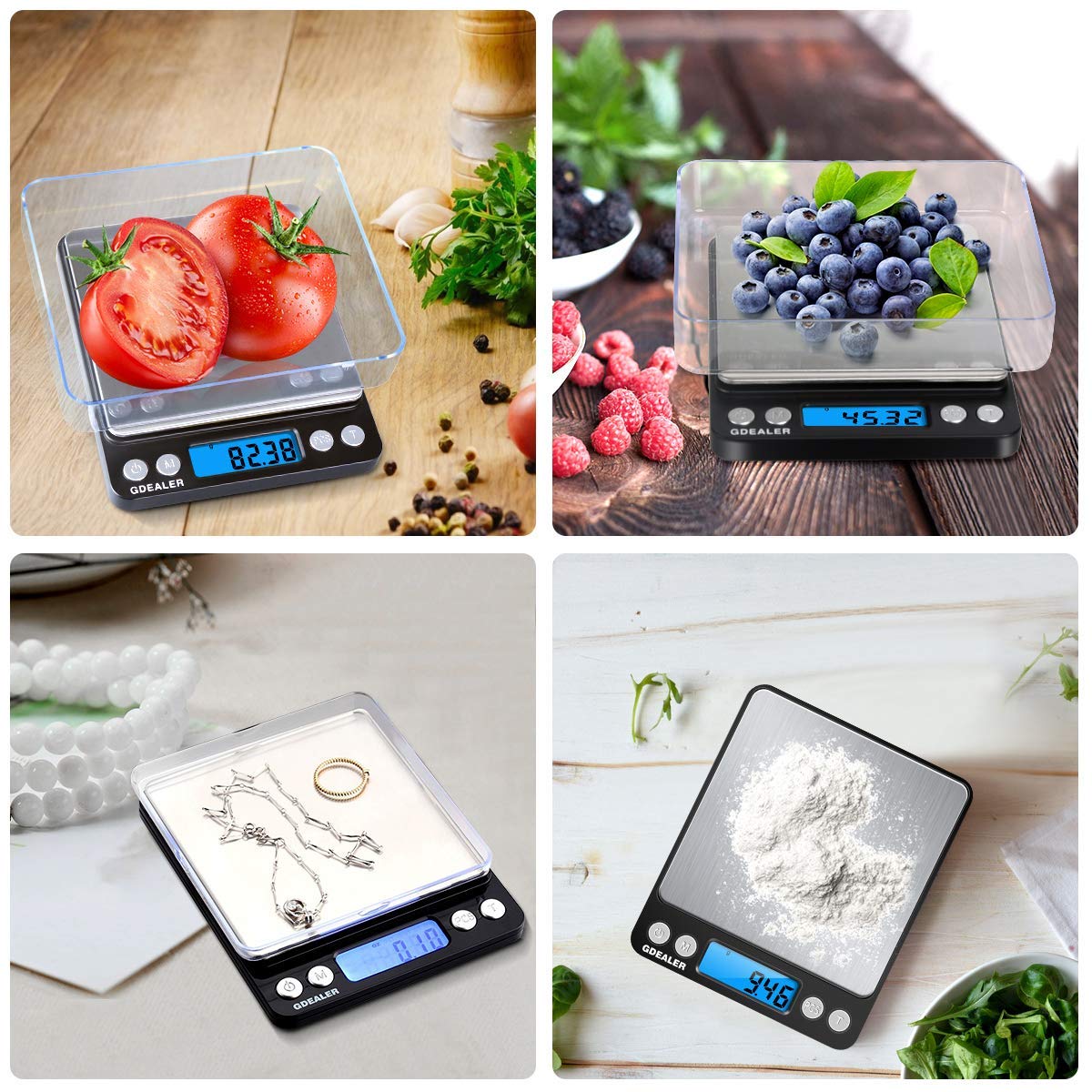 GDEALER scale stainless steel plate for durability and easy cleaning