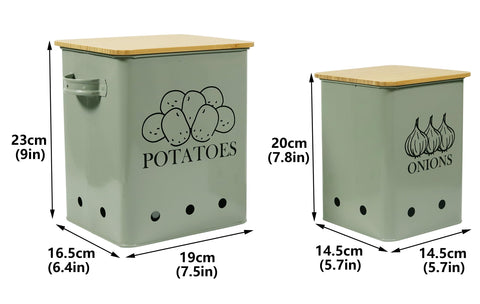 Gdfjiy light-protecting metal storage bin for versatile kitchen use.